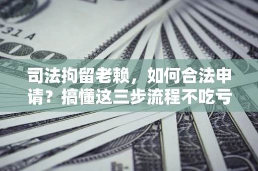 济南司法拘留老赖，如何合法申请？搞懂这三步流程不吃亏！