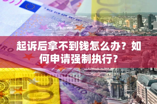 济南起诉后拿不到钱怎么办？如何申请强制执行？