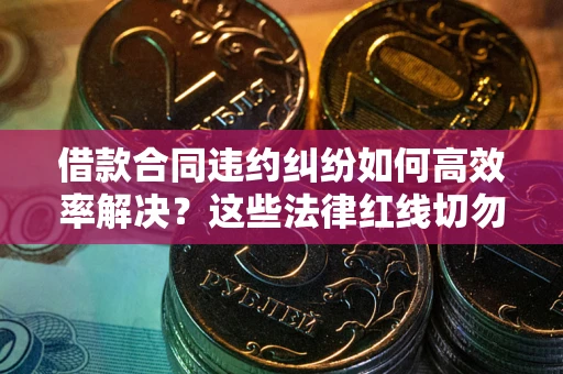 济南借款合同违约纠纷如何高效率解决？这些法律红线切勿触碰